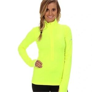 Nike High-Visibility Neon Yellow Half-Zip Pullover